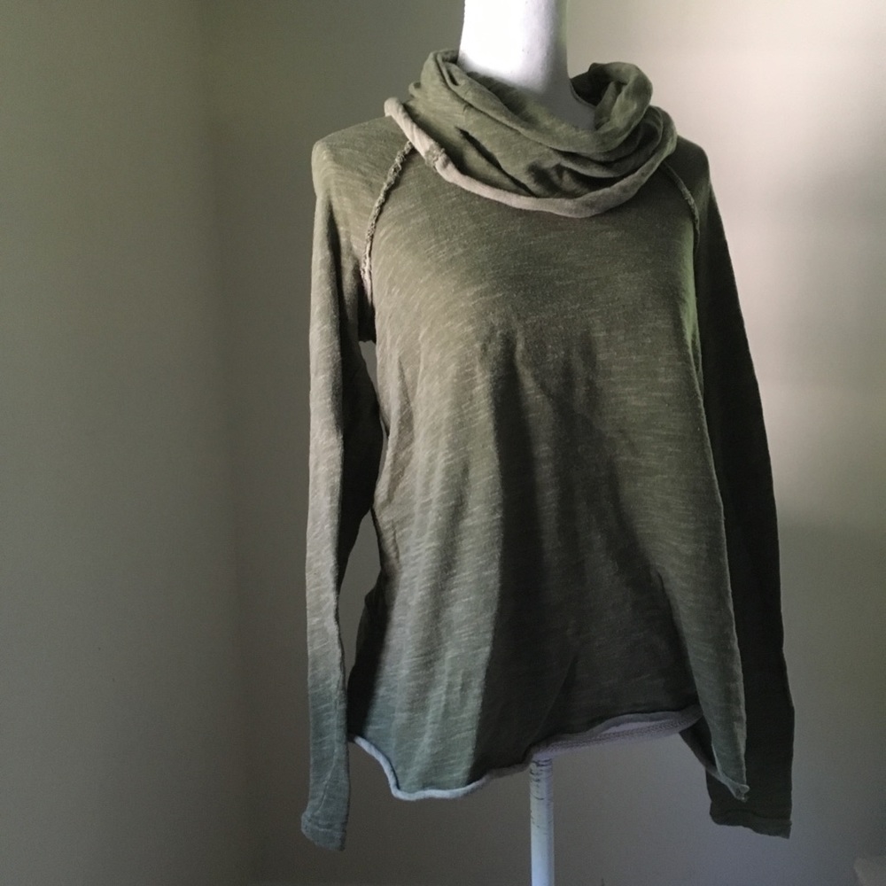 Free People Beach Marled Knit Cowl neck sweatshirt